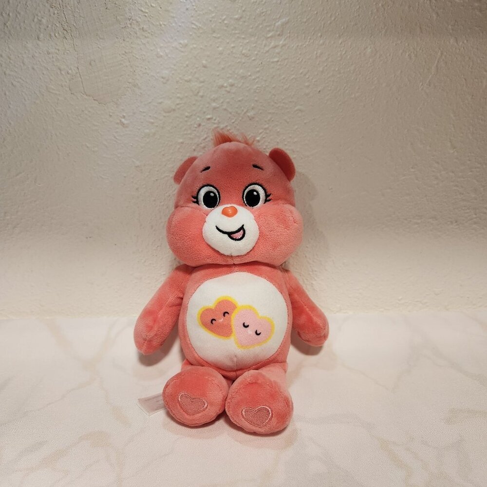 Care Bears Love-A-Lot 2021 Plush Toy 10" Pink Hearts Stuffed Animal‎